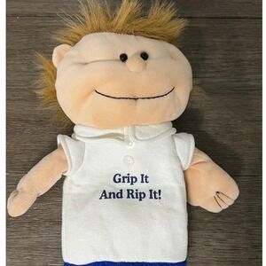 Grip It and Rip It Plush Golf Club Head Cover Novelty Golfing